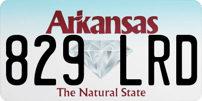 AR license plate 829LRD