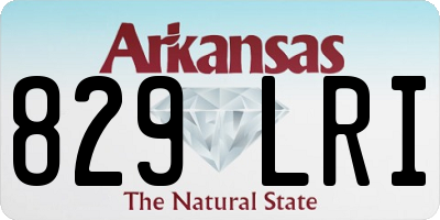 AR license plate 829LRI