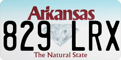 AR license plate 829LRX