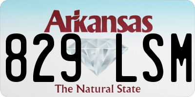 AR license plate 829LSM