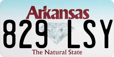AR license plate 829LSY