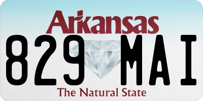 AR license plate 829MAI