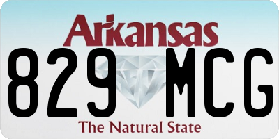 AR license plate 829MCG