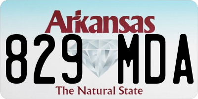 AR license plate 829MDA