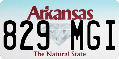 AR license plate 829MGI
