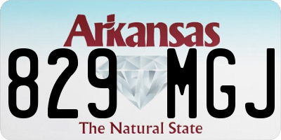 AR license plate 829MGJ