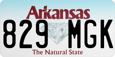 AR license plate 829MGK