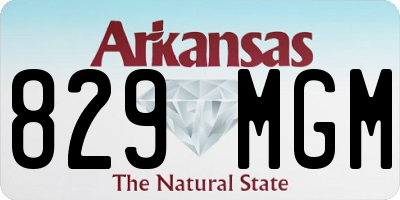 AR license plate 829MGM