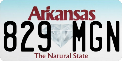 AR license plate 829MGN