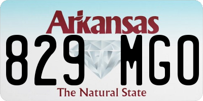 AR license plate 829MGO