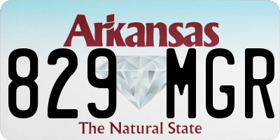 AR license plate 829MGR