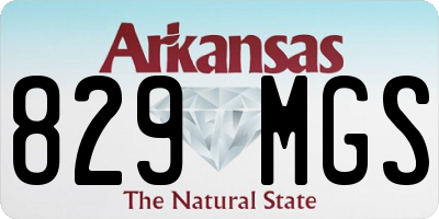 AR license plate 829MGS