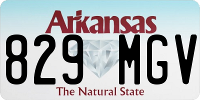 AR license plate 829MGV