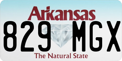 AR license plate 829MGX