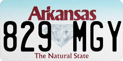 AR license plate 829MGY