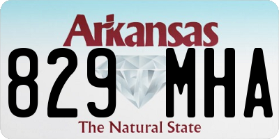AR license plate 829MHA