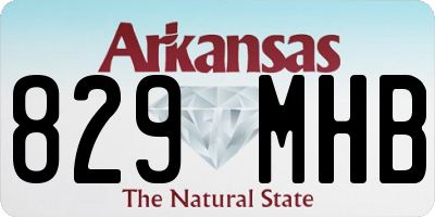 AR license plate 829MHB