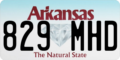 AR license plate 829MHD