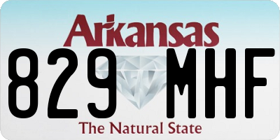 AR license plate 829MHF