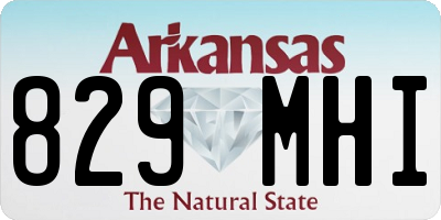 AR license plate 829MHI