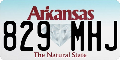 AR license plate 829MHJ