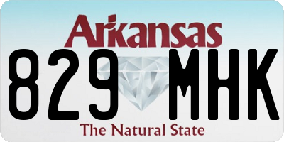 AR license plate 829MHK