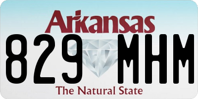 AR license plate 829MHM
