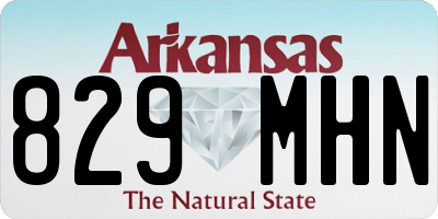 AR license plate 829MHN
