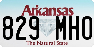 AR license plate 829MHO