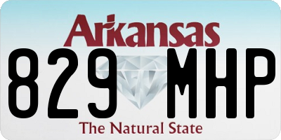 AR license plate 829MHP