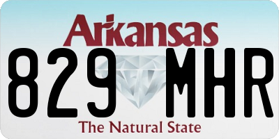 AR license plate 829MHR