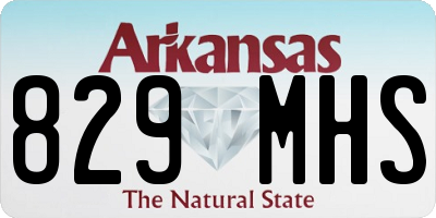 AR license plate 829MHS