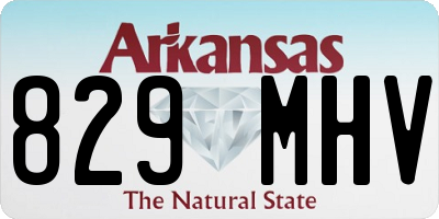 AR license plate 829MHV