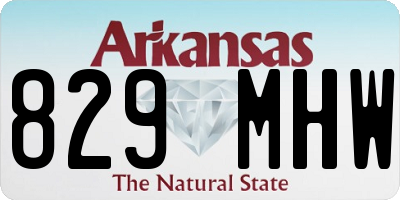 AR license plate 829MHW