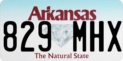 AR license plate 829MHX