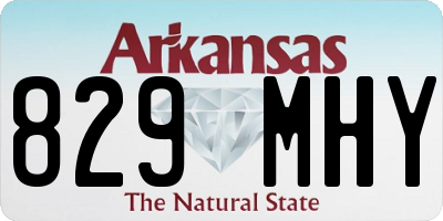 AR license plate 829MHY