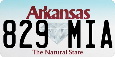 AR license plate 829MIA