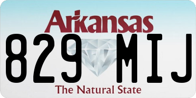 AR license plate 829MIJ