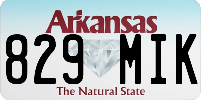 AR license plate 829MIK