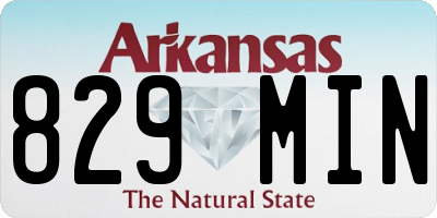 AR license plate 829MIN