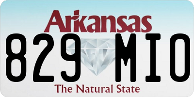 AR license plate 829MIO