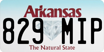AR license plate 829MIP