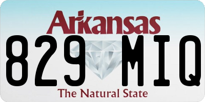 AR license plate 829MIQ