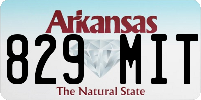 AR license plate 829MIT