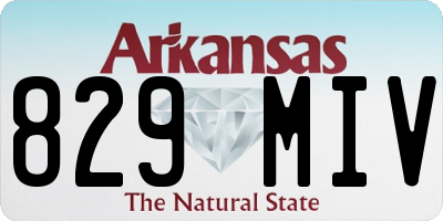 AR license plate 829MIV