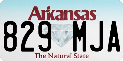 AR license plate 829MJA
