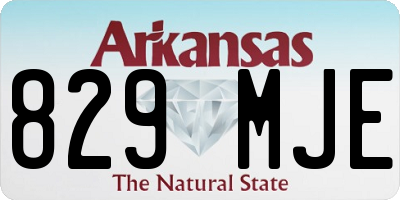AR license plate 829MJE