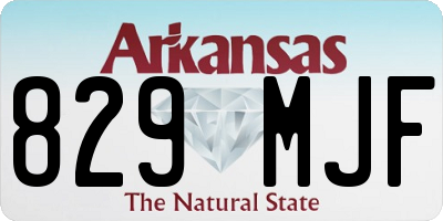 AR license plate 829MJF