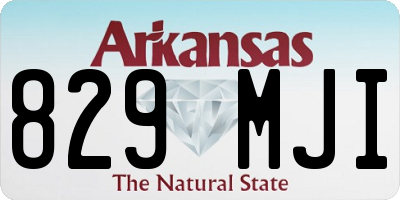 AR license plate 829MJI