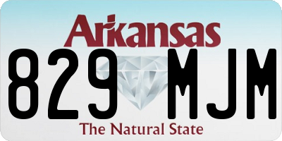 AR license plate 829MJM
